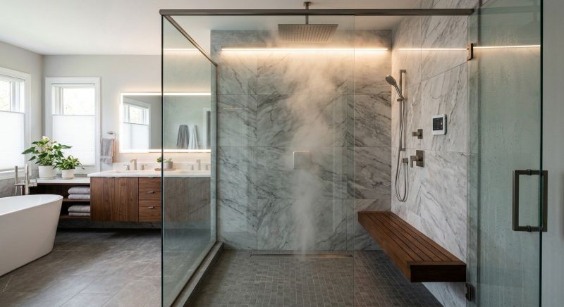 Granite Shower Installation in Prince William County, VA